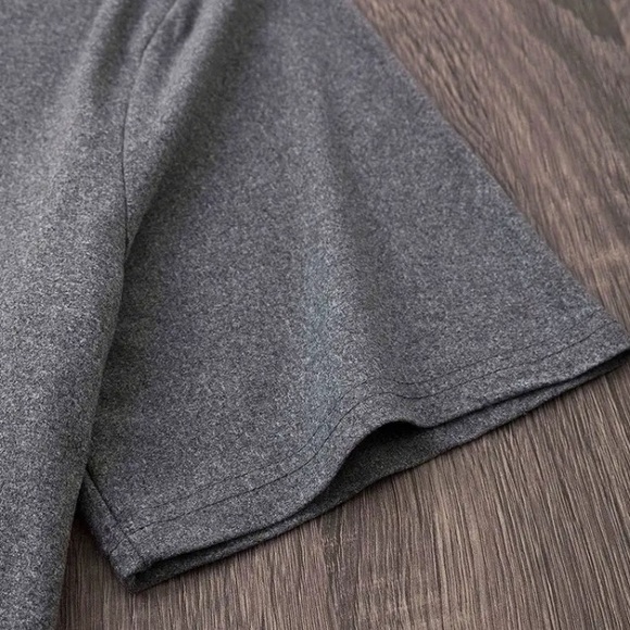 Halloween Cute Ghost Graphic Print Shirt in Dark Heather Grey - Picture 3 of 8